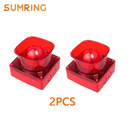 System 2pcs Hot Sales Siren Strobe Alarm System Waterproof 85dB Loud For Home Yard Outdoor Security