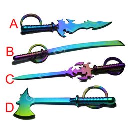 Colourful Titanium Dabber Wax Carving Tool Titaniumr Sword Axe Knife Shape Pendant Tool8039153