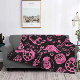 Blankets Car Parts Mask All Sizes Soft Cover Blanket Home Decor Bedding Amkrdh Racer Pattern Turbo Mechanic Gear