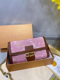 Tote cosmetics luxury designer women's wallet evening shoulder bag crossbody travel wallet weekend handbag coarse Woollen leather bag
