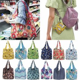 reusable Shop Bags Foldable Large Size Women Shop Bags Totes Heavy Duty Wable Cloth Grocery Bags Eco-Friendly m6M3#
