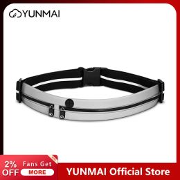 Equipments Yunmai Official Running Belt Unisex Gym Sport Bag Waterproof Waist Bag Invisible Fanny Waist Pack Sport Pocket for Mobile Phone