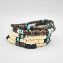 Strand Bohemian Fashion Personality Coconut Shell Bead Bracelet Hip-hop Niche Gift Set For Men And Women