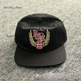 Rhude Ball Caps Tide Brand American Truck Hat Men's and Women's Same Style Flat Brim Baseball Cap Autumn and Winter 963