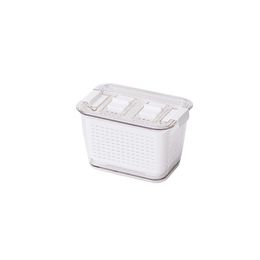 Wholesale Drain Storage Box Basket With Sealing lid Double-layer Fridge Kitchen Washing Food Strainer OSpace ZP115