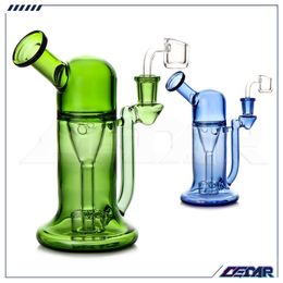 7.5 Inch Glass Water Pipe Oil DAB Rig Glass hookah Pipes Bubbler Recycler Bong with 14mm Quartz Banger