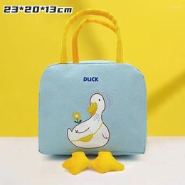 Dinnerware Cute Lunch Bags For Children Insulation Container Office Bento Knapsack Cooler Large Capacity Handbag