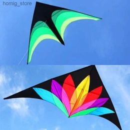 free shipping 2m large delta kite flying toys line kids kites factory delta kites flight kite string reel beach wind parrot game Y240416