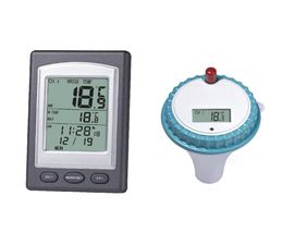 1Pc Professional Wireless Floating LCD Display Digital Waterproof Swimming Pool SPA Floating Thermometer With Receiver5390283