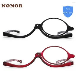 Sunglasses NONOR Makeup Reading Glasses Magnifying Flip Down Cosmetic Readers For Women 0 1 1.5 2 2.5 3 3.5 4