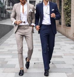 Classy Wedding Tuxedos Mens Suits Slim Fit Bridegroom Tuxedos For Men Two Pieces Groomsmen Attire Groom Outfit Cheap Formal Busine9821191