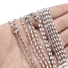 Chains 2.4mm Customised Womens Mens Stainless Steel Rolo Chain Link Necklace Wholesale Jewellery 5pcs/lot