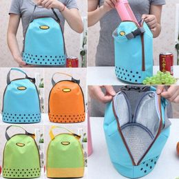 insulated Oxford Lunch Bags for Women Portable Cooler Tote Bag Thermal Food Picnic Bento Lunch Bag Bolsa Termica Porta Alimentos G2U5#