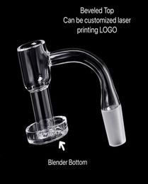 20mm Mini Quartz Terp Slurper Banger Smoking Nail with HQ 2mm Thick Bevelled Top 25mm Walls 3mm Bottom Domeless Nails For Water bo1861794