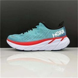 Running Clifton 8 Shoe Bondi Shoes Womens Bondi 9 Triple White Summer Song Blue Coral Peach Real Teal Lunar Rock Trainer