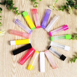 Storage Bottles 50pcs 5g/5ml Plastic Lipstick Tube Lip Vials Empty Cosmetic Containers Solid Glue Stick Transparent Travel Sample