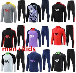 24/25 half Zipper man City Training Suit tracksuit MEN Kids 23 /24Long sleeve man Sportswear Football Boys girls Survatment Foot Chandal 888