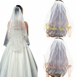 bachelorette Party Veil Bride Veil For Wedding Bridal Shower Veil Bride To- Be with Comb Short Wedding Dropship k7H7#