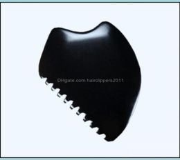 Mas Stones Rocks Health Beauty Big Gua Sha Facial Body Tools Guasha Scra Bian Scraper Tool Black Quqxs3259984