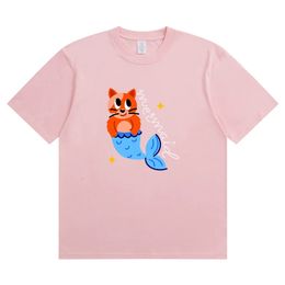 Summer Cute Cat Elf Star Fashion Sports Womens TShirt Harajuku Graphic Clothing TopDrop Ship 240416