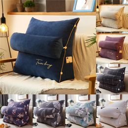 Pillow Sofa Leaning Back With Removable Headrest Office Chair Backrest Car Seat Home Lumbar Support For Bed Reading