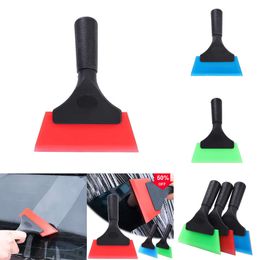 2024 Car Windshiled Rubber Scraper Plastic Wrap Vinyl Window Tints Glass Water Wiper Film Squeegee Auto Household Cleaning Tool