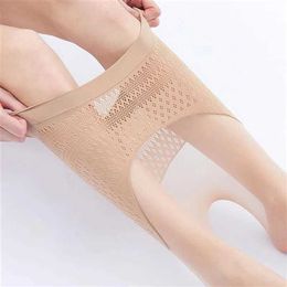 Sexy Socks 1D Thin Sexy Tights For Women Hollow Out Waist Transparent Pantyhose Female Super Elasticity Solid Colour Seamless Long Stockings 240416