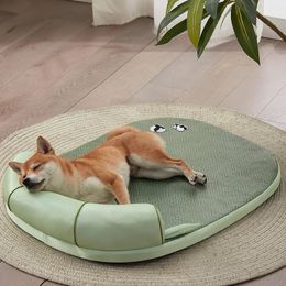 Pet Bed Summer Removable and Washable Cool Feeling Kennel Pad Four Seasons Universal Dog Cat Sofa Sleeping Nest Supplies 240416