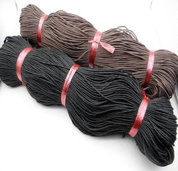 New 20mm Waxed Cotton Cords For Wax Jewellery Making DIY Sewing Leather Necklace Bead String cotton paraffined rope Three strands o1673853