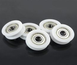 10pcs u groove sliding door wheel 830x10 pom caoted with 608zz pulley wheels roller for 3mm rope w 33011202757