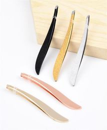 1pcs Eyebrow Tweezers Stainless Steel Eyelash Clips Face Nose Hair Banana Clip Beauty Makeup Tools6001552