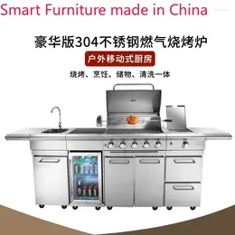 Camp Furniture Volcanic Stone Barbecue Car Smokeless Dual-purpose Oven Household Courtyard Villa