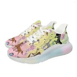 Casual Shoes INSTANTARTS Animated Horse Bottle Stethoscope Flower Cute Outdoor Comfortable Walking Shoe Lightweight And Versatile Sneaker