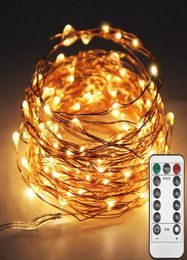 33ft 100LED MultiColor Copper Wire String Lights Fairy String Lights 8 Modes LED String Lights USB Powered with Remote Control3025737