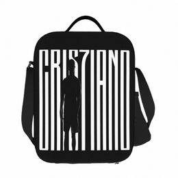 cr7 Football Lunch Bag Tote Meal Bag Reusable Insulated Portable Lunch Box For Women Mens Boy Girl t88q#