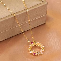 Chains Classic Charming Light Luxury Jewelry Colorful Girly Garland Necklace Exquisite And Gorgeous Temperament Pearl Dinner Gift