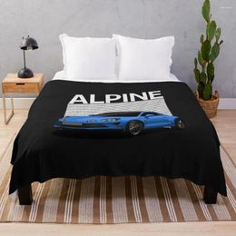 Blankets Alpine A110 - French Sports Car Mexican Pom Asian Bedding Throw Blanket