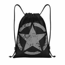 america Tactical Army Military Star Drawstring Bag Men Women Portable Sports Gym Sackpack Shop Storage Backpacks 13oA#