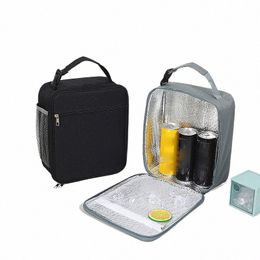 insulated Lunch Bag Portable Thermal Picnic Lunch Storage Bag Cam Food Ctainer Ice Pack Thermo Refrigerator Large Capacity k7te#