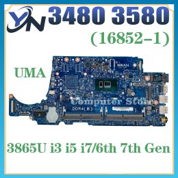 Motherboard 168521 Mainboard For Dell Latitude 3480 3580 Laptop Motherboard 3865U i7 i5 i3 6th/7th Gen UMA 100% TEST OK
