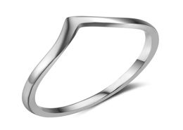 genuine sterling silver stamped s925 fashion Europe ring simple wave design rings whole highend jewellry for lady women8598195