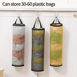 Storage Bags Kitchen Wall Mounted Bag Reusable Sundries Hanging Mesh Small Item Collection Organiser