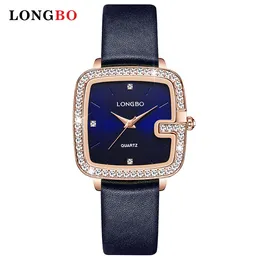 Womens watch Retro simple square watch Trend womens quartz watch leather strap