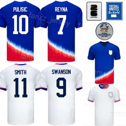 Copa America 2024 US 8 MCKENNIE Soccer Jersey United States 21 WEAH 3 ZIMMERMAN 20 BALOGUN 23 ACOSTA 2 YEDLIN 5 ROBINSON 7 REYNA Football Shirt Kits National Team