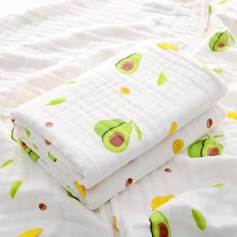 Towel Baby Bath Cotton Blanket For Born Bathrobe 6-Layer Gauze Washcloth Infant Swaddle Children