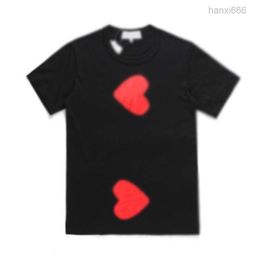 Famous t Red Love Hear Tees Womens Play Couple Tshirt Casual Short Summer T-shirts Streetwear Hip-hop Tops Print #c136