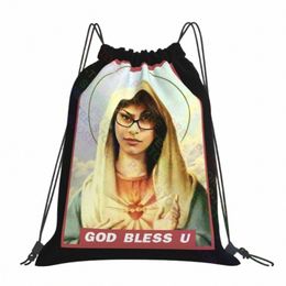 god Bl Mia Khalifa Drawstring Bags Gym Bag Hot New Style Storage Bag Bags For Travel X39U#