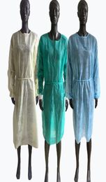 Nonwoven Protective Clothing Disposable Isolation Gowns Clothing Suit Outdoor Protective Gowns Kitchen Anti Dust Aprons SHIP BY S4706888