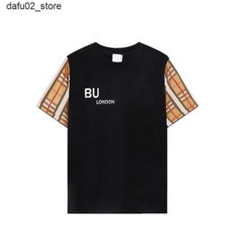 Men's T-Shirts Fashion Mens T Shirts Women Designers T-shirts Tees Apparel Tops Man s Casual Chest Letter Shirt Luxurys Clothing Polos Sleeve Clothes Q240416