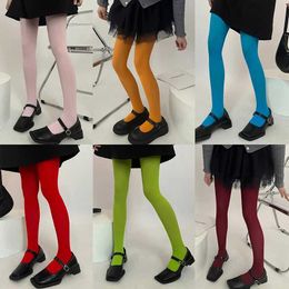 Sexy Socks Women Candy Colour Warm Sexy Tights Velvet Seamless Pantyhose Elastic Long Stockings Sweet Solid High Elastic Socks 240416